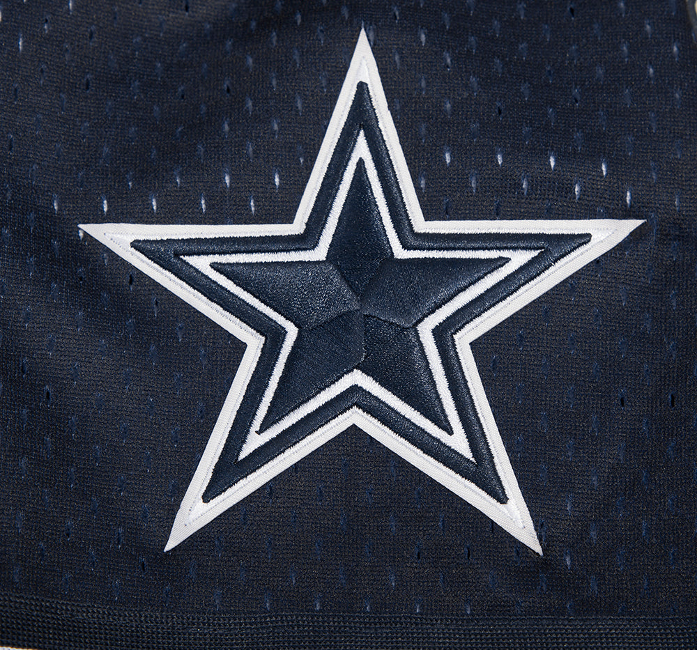 NFL DALLAS COWBOYS TEAM MEN'S MESH BUTTON DOWN SHIRT (MIDNIGHT NAVY/GRAY)