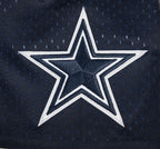 NFL DALLAS COWBOYS TEAM MEN'S MESH BUTTON DOWN SHIRT (MIDNIGHT NAVY/GRAY)