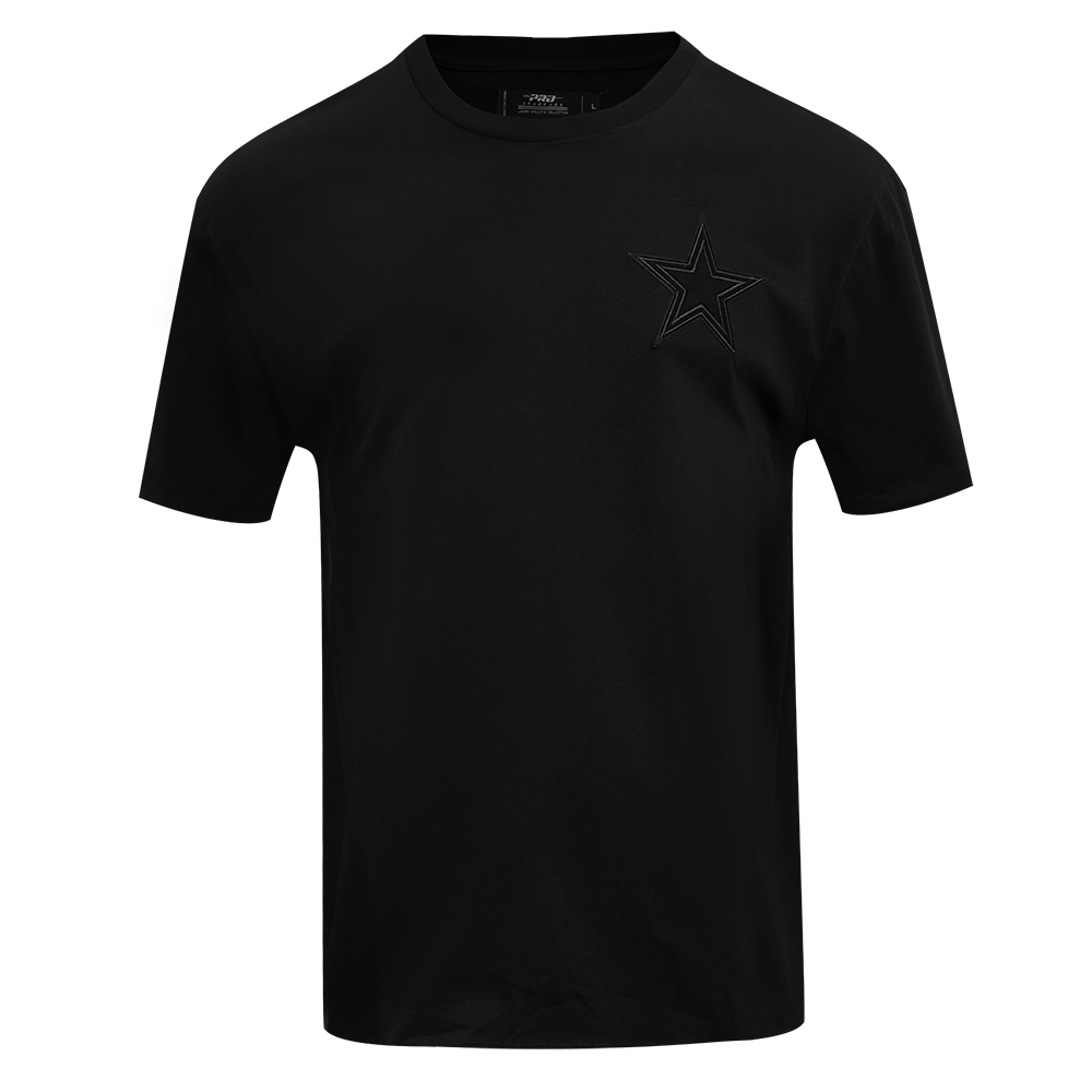 NFL DALLAS COWBOYS NEUTRAL DROP SHOULDER MEN'S TEE (BLACK)