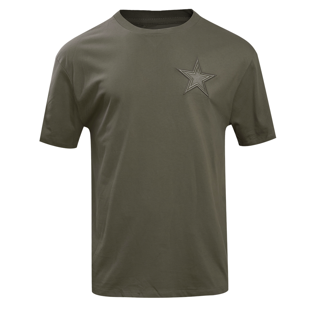 NFL DALLAS COWBOYS NEUTRAL T-SHIRT À ÉPAULES TOMBANTES POUR HOMME (TAUPE FONCÉ)