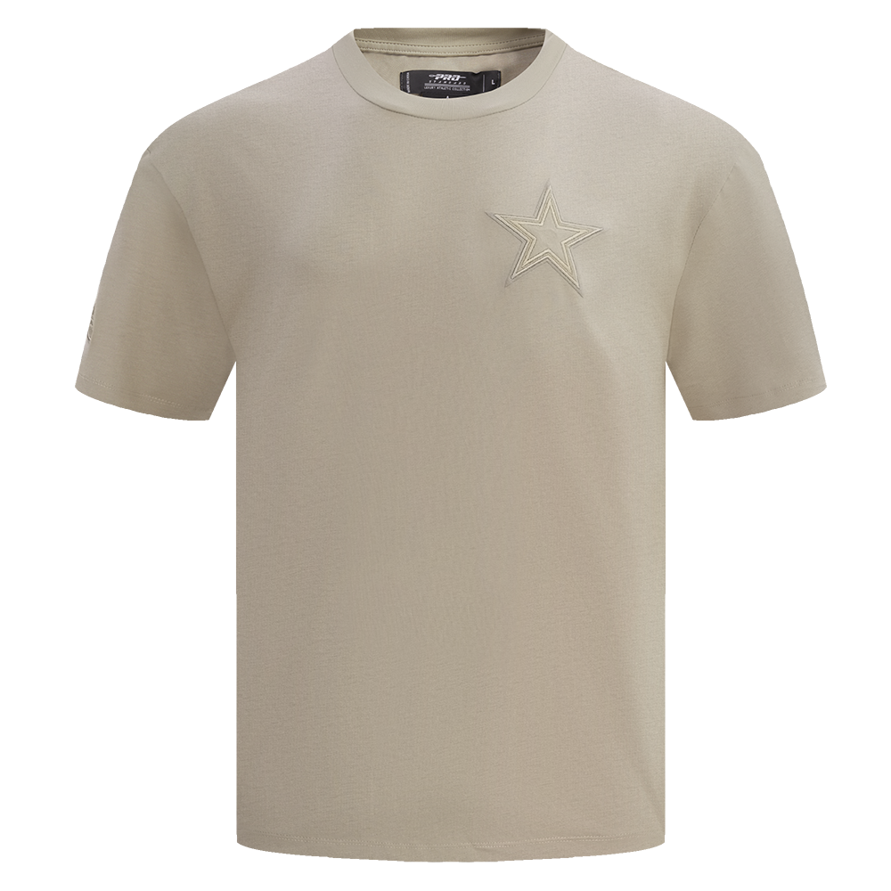 NFL DALLAS COWBOYS NEUTRAL DROP SHOULDER MEN'S TEE (TAUPE)