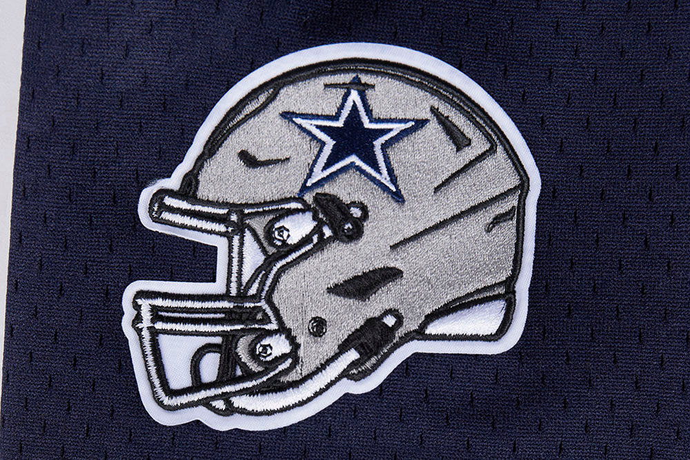 NFL DALLAS COWBOYS SCRIPT TAIL SHORT EN MAILLE DOUBLE 2.0 POUR HOMME (GRIS/MARINE MINUIT)