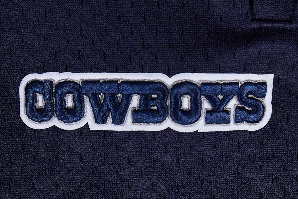 NFL DALLAS COWBOYS SCRIPT TAIL SHORT EN MAILLE DOUBLE 2.0 POUR HOMME (GRIS/MARINE MINUIT)