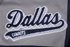 NFL DALLAS COWBOYS SCRIPT TAIL SHORT EN MAILLE DOUBLE 2.0 POUR HOMME (GRIS/MARINE MINUIT)