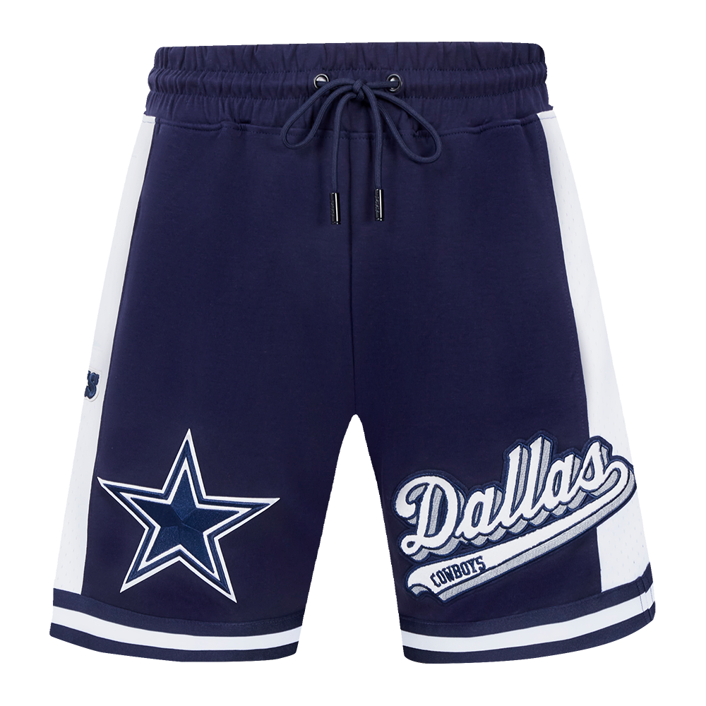 NFL DALLAS COWBOYS SCRIPT TAIL MEN'S DOUBLE KNIT 2.0 SHORT (MIDNIGHT NAVY)