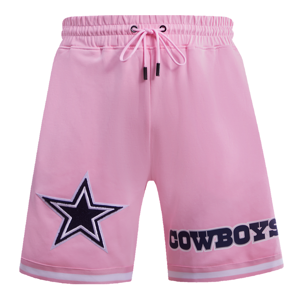 NFL DALLAS COWBOYS CLASSIC CHENILLE SHORT EN MAILLE DOUBLE (ROSE)