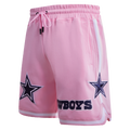 NFL DALLAS COWBOYS CLASSIC CHENILLE SHORT EN MAILLE DOUBLE (ROSE)