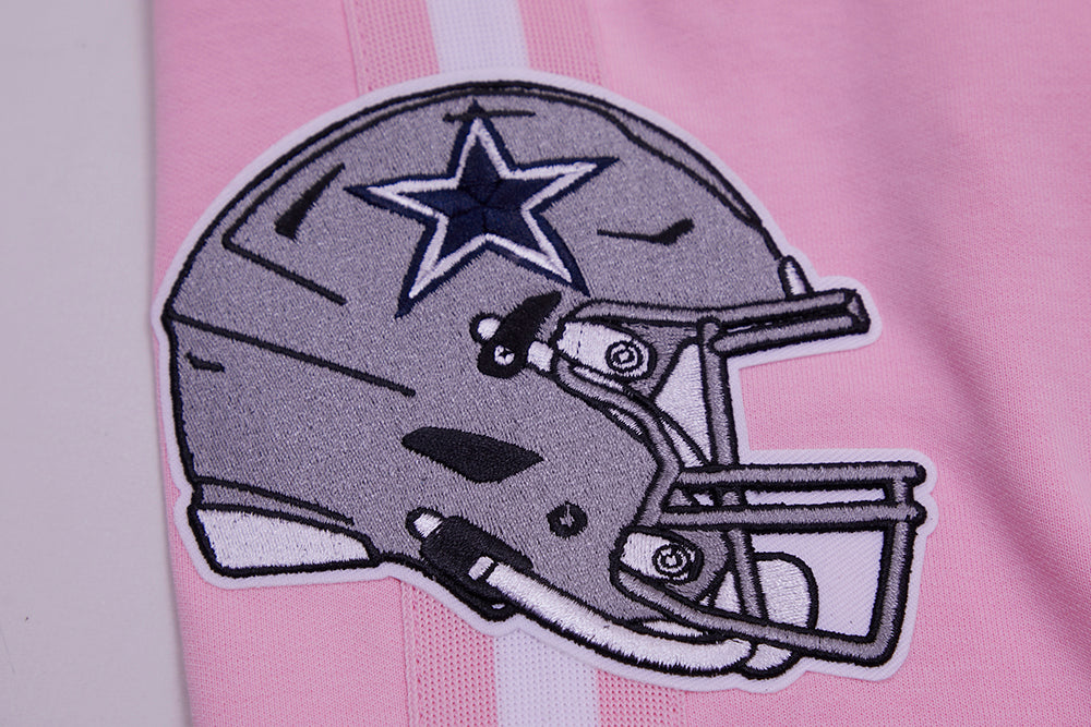 NFL DALLAS COWBOYS CLASSIC CHENILLE SHORT EN MAILLE DOUBLE (ROSE)