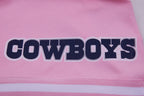 NFL DALLAS COWBOYS CLASSIC CHENILLE SHORT EN MAILLE DOUBLE (ROSE)