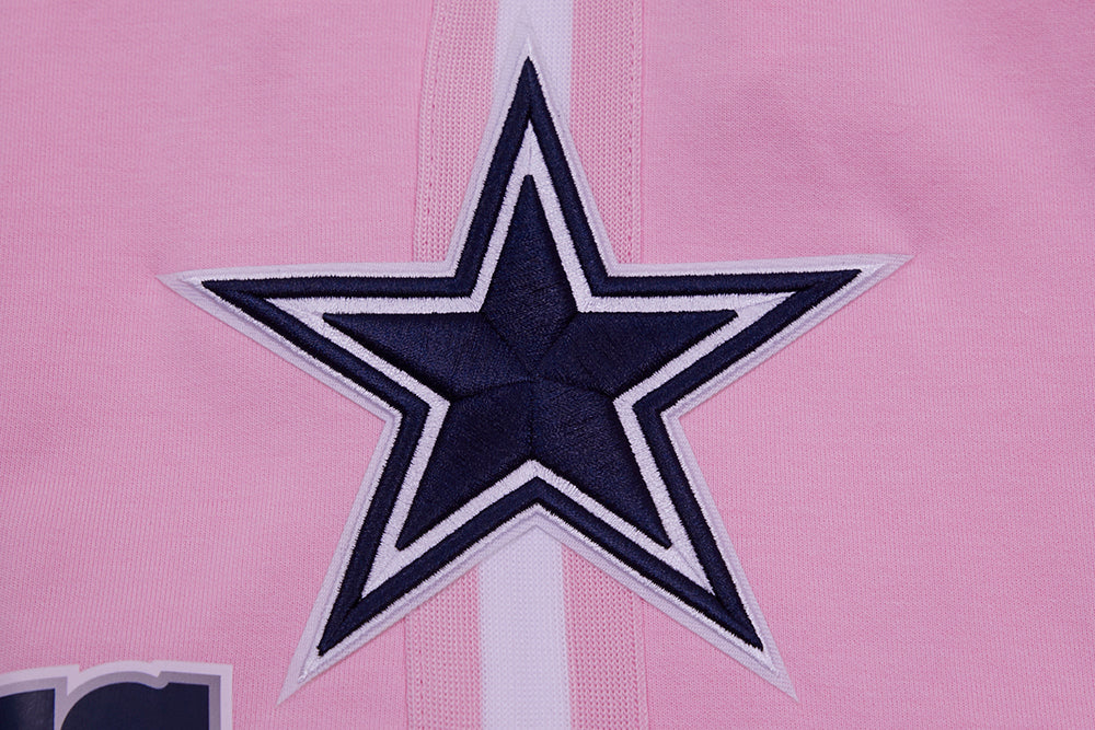 NFL DALLAS COWBOYS CLASSIC CHENILLE SHORT EN MAILLE DOUBLE (ROSE)