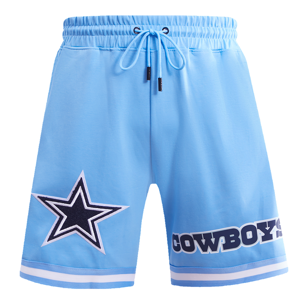 NFL DALLAS COWBOYS CLASSIC CHENILLE SHORT EN MAILLE DOUBLE (BLEU UNIVERSITÉ)