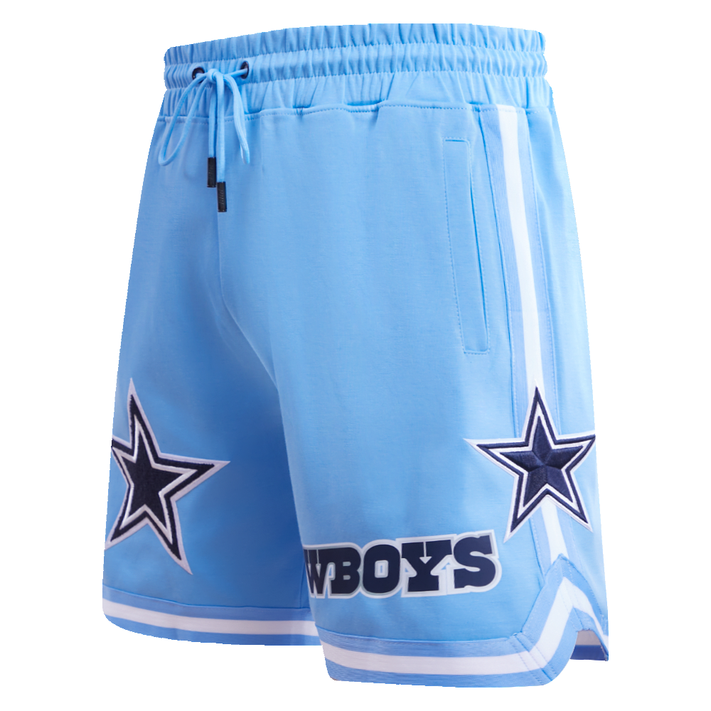 NFL DALLAS COWBOYS CLASSIC CHENILLE SHORT EN MAILLE DOUBLE (BLEU UNIVERSITÉ)
