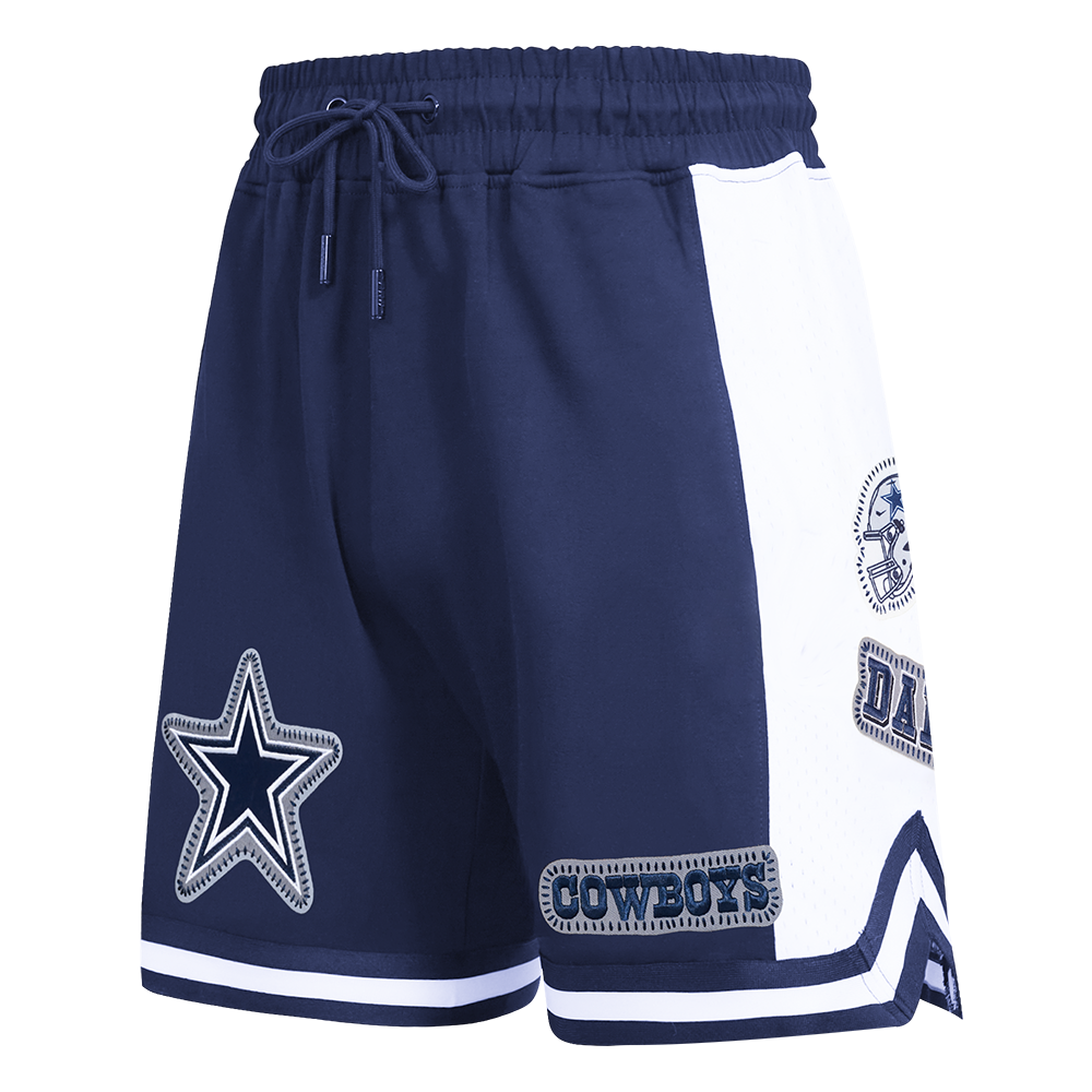 NFL DALLAS COWBOYS DIY PICK STITCH SHORT EN MAILLE DOUBLE 2.0 POUR HOMME (MARINE MINUIT)
