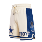 NFL DALLAS COWBOYS RETRO CLASSIC SHORT 2.0 POUR HOMME (COQUILLE D'ŒUF/BLEU DODGER)