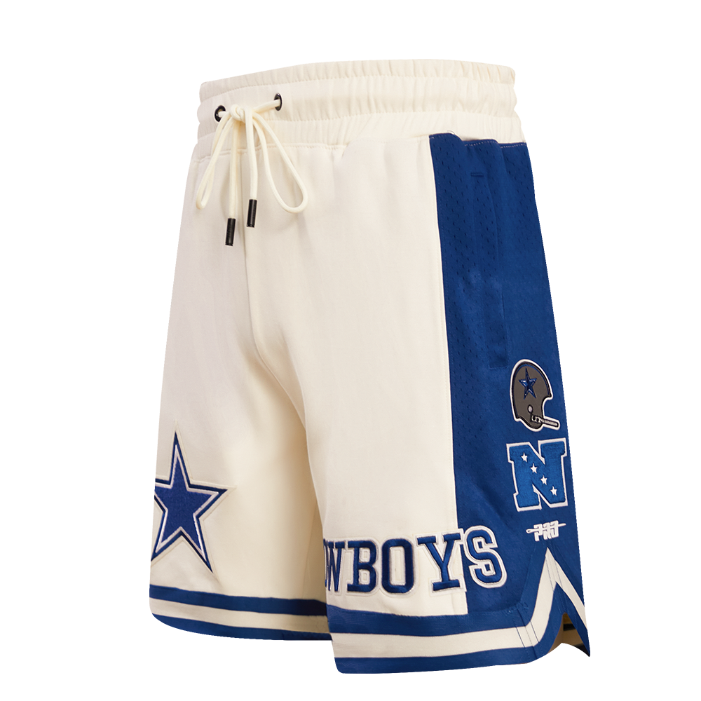NFL DALLAS COWBOYS RETRO CLASSIC SHORT 2.0 POUR HOMME (COQUILLE D'ŒUF/BLEU DODGER)