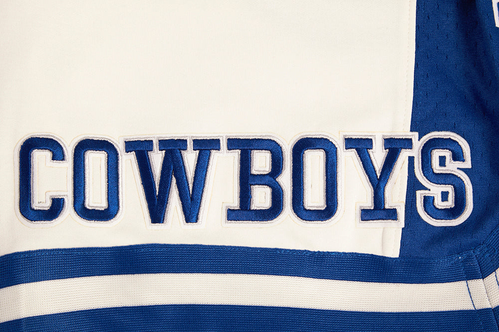 NFL DALLAS COWBOYS RETRO CLASSIC SHORT 2.0 POUR HOMME (COQUILLE D'ŒUF/BLEU DODGER)