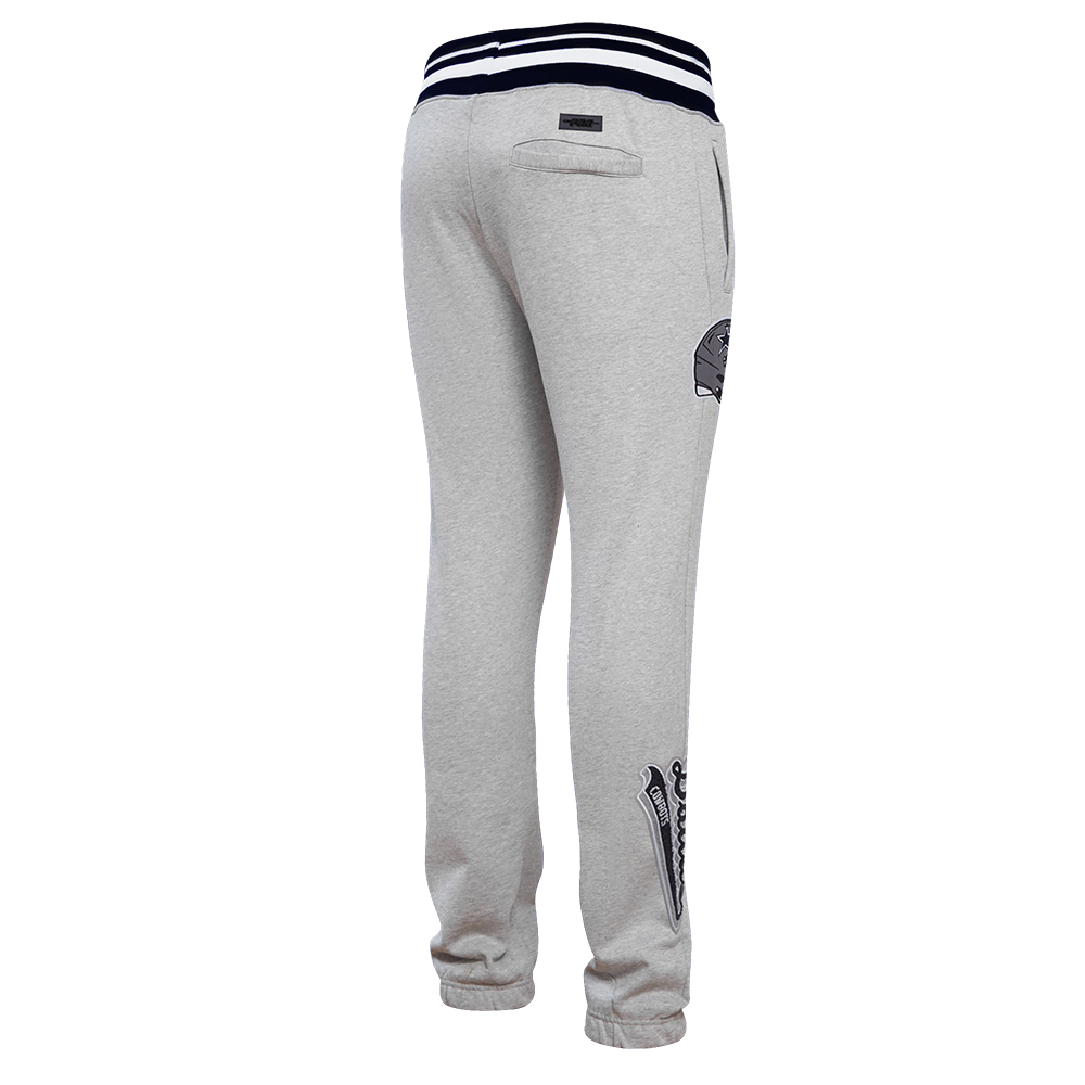 NFL DALLAS COWBOYS SCRIPT TAIL PANTALON OUATÉ EN MOLLETON CÔTELÉ POUR HOMME (GRIS CHINÉ/MARINE MINUIT)