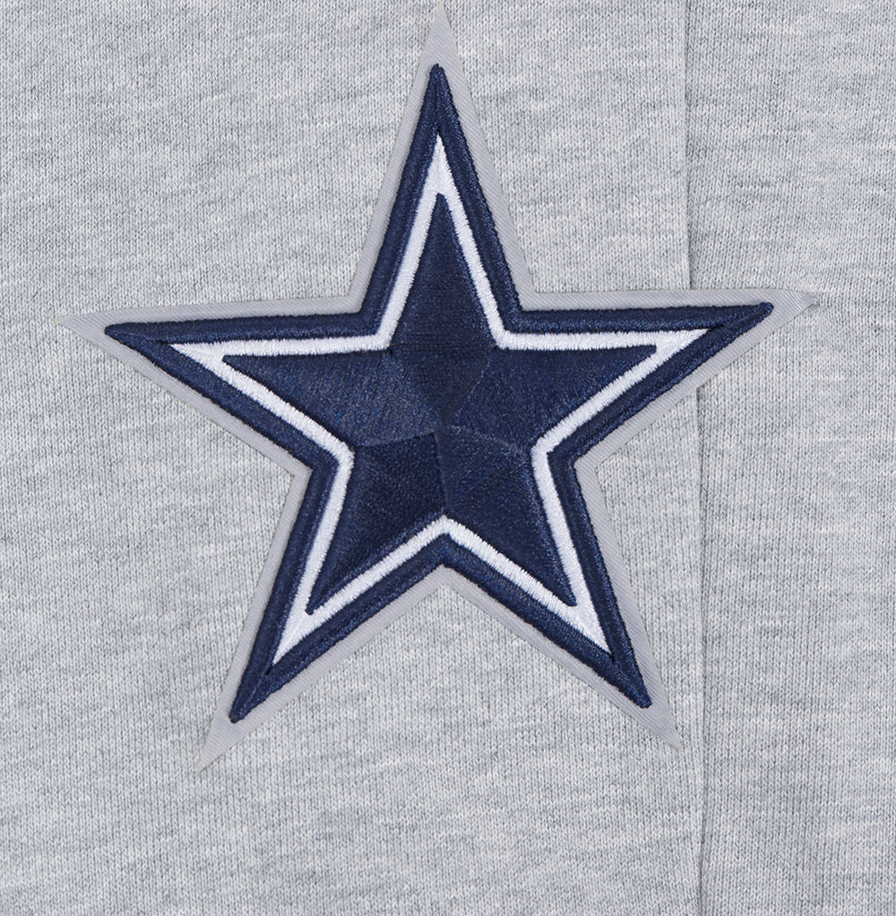NFL DALLAS COWBOYS SCRIPT TAIL PANTALON OUATÉ EN MOLLETON CÔTELÉ POUR HOMME (GRIS CHINÉ/MARINE MINUIT)