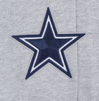 NFL DALLAS COWBOYS SCRIPT TAIL PANTALON OUATÉ EN MOLLETON CÔTELÉ POUR HOMME (GRIS CHINÉ/MARINE MINUIT)