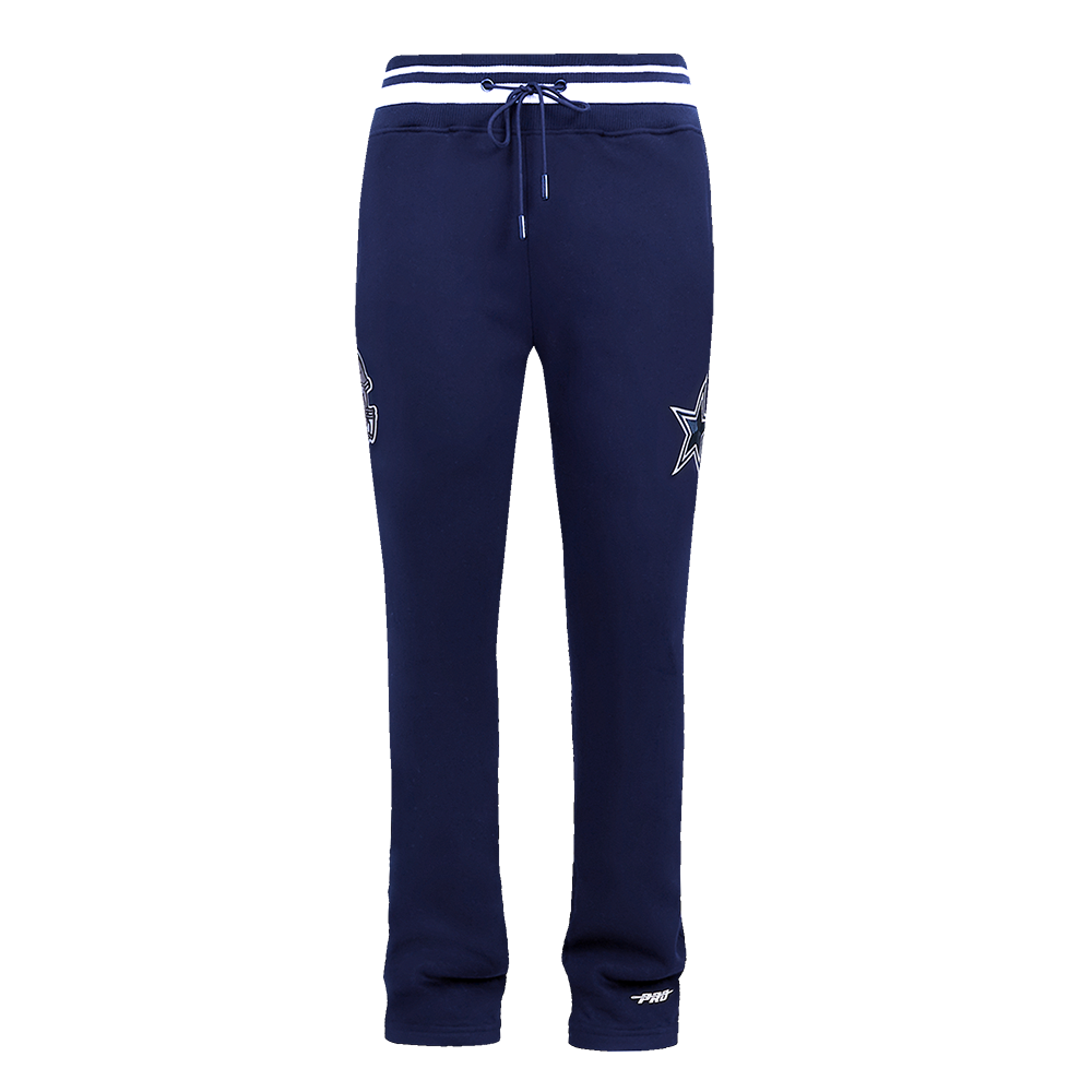 NFL DALLAS COWBOYS SCRIPT TAIL MEN'S RIB FLEECE SWEATPANT (MIDNIGHT NAVY)