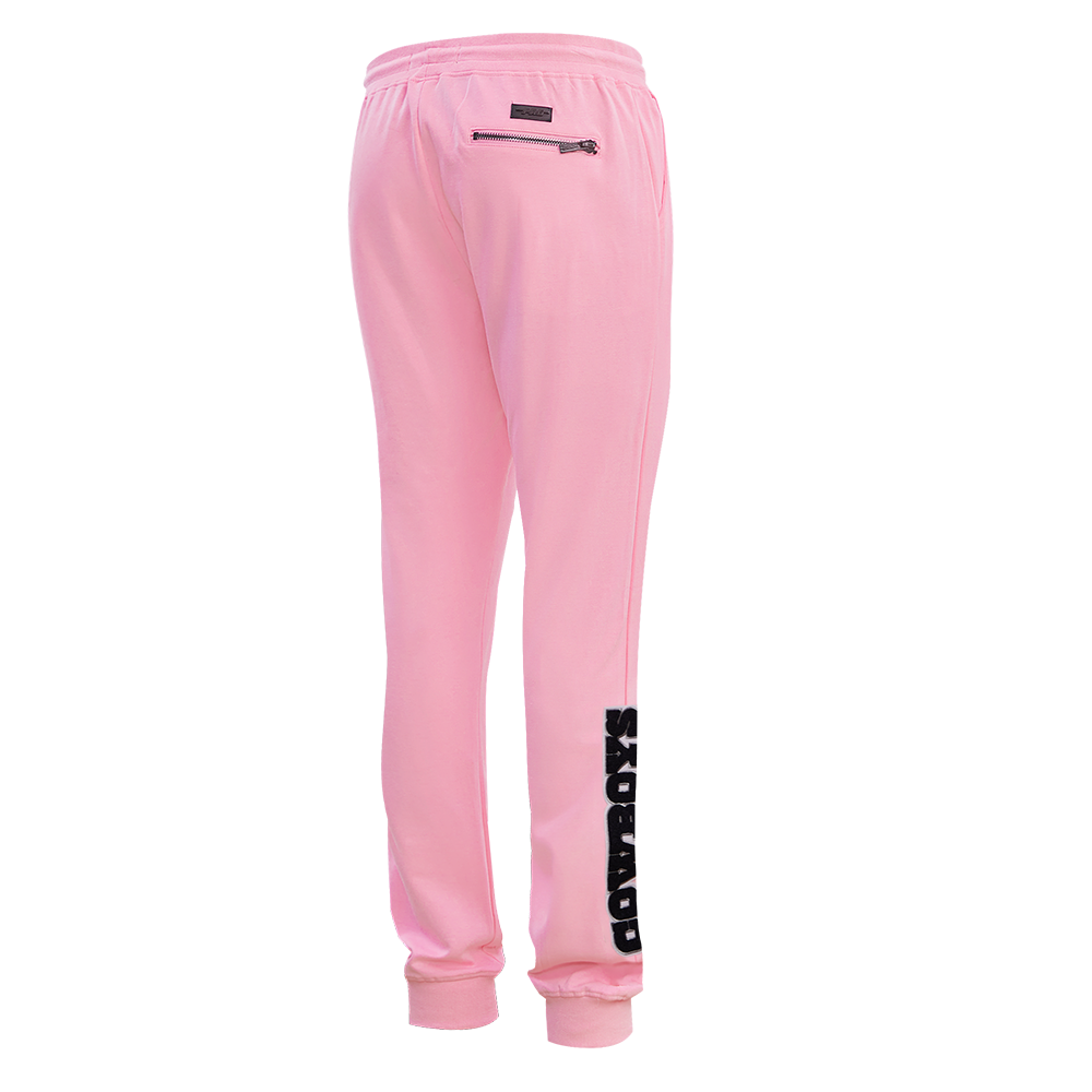 NFL DALLAS COWBOYS CLASSIC CHENILLE PANTALON JOGGER POUR HOMME (ROSE)