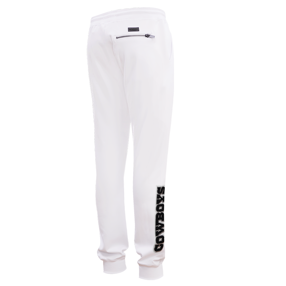 NFL DALLAS COWBOYS CLASSIC CHENILLE MEN'S JOGGER (WHITE)