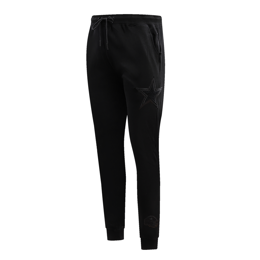 NFL DALLAS COWBOYS TRIPLE BLACK MEN'S JOGGER (BLACK)