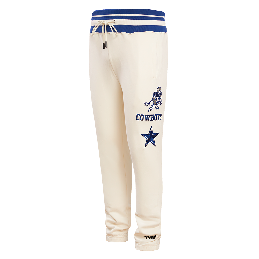 NFL DALLAS COWBOYS RETRO CLASSIC MEN'S SWEATPANT (EGGSHELL/DODGER BLUE)