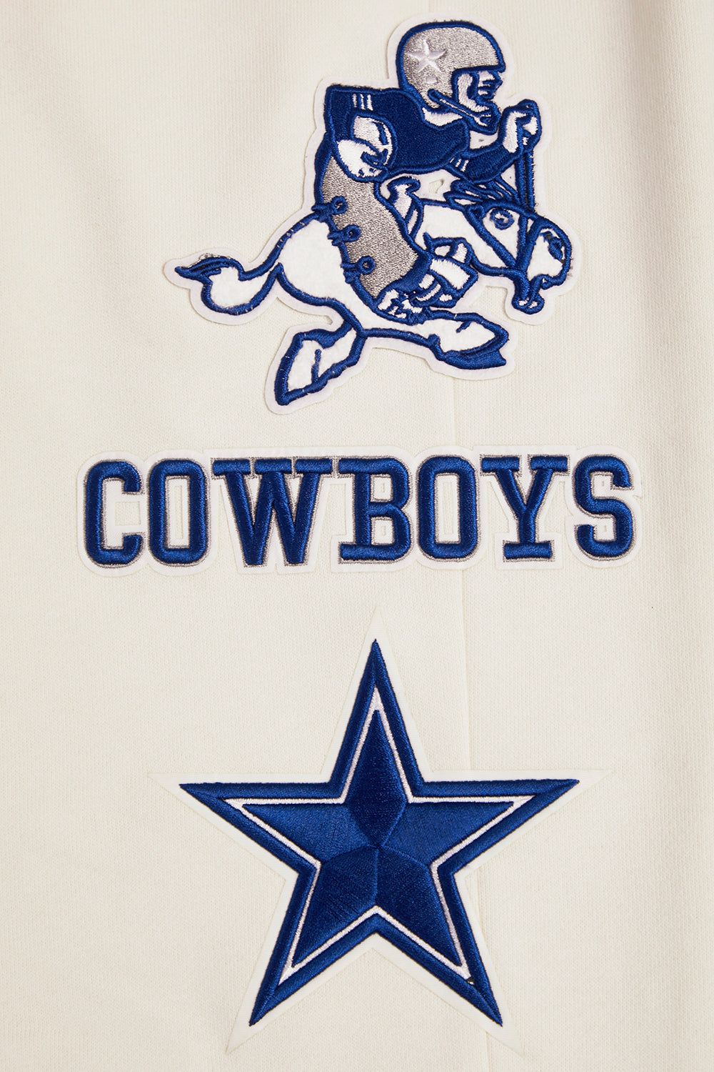 NFL DALLAS COWBOYS RETRO CLASSIC MEN'S SWEATPANT (EGGSHELL/DODGER BLUE)