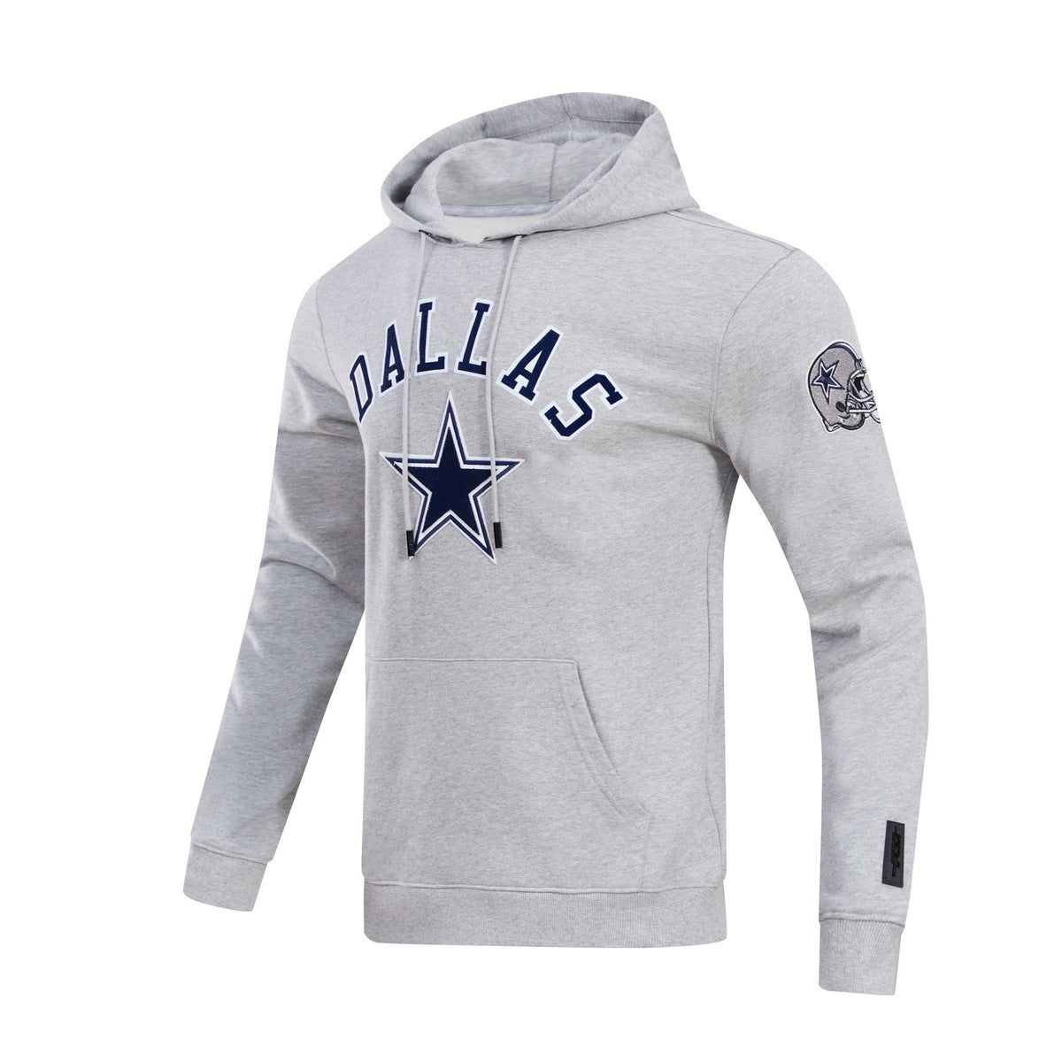 NFL DALLAS COWBOYS CLASSIC MEN'S PULLOVER HOODIE (HEATHER GREY)