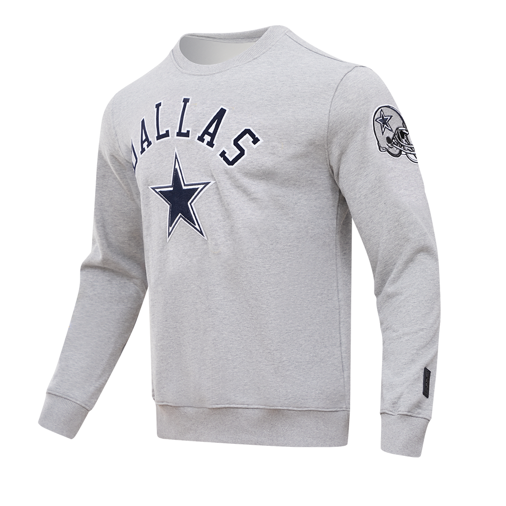NFL DALLAS COWBOYS CLASSIC MEN'S CREWNECK (HEATHER GREY)
