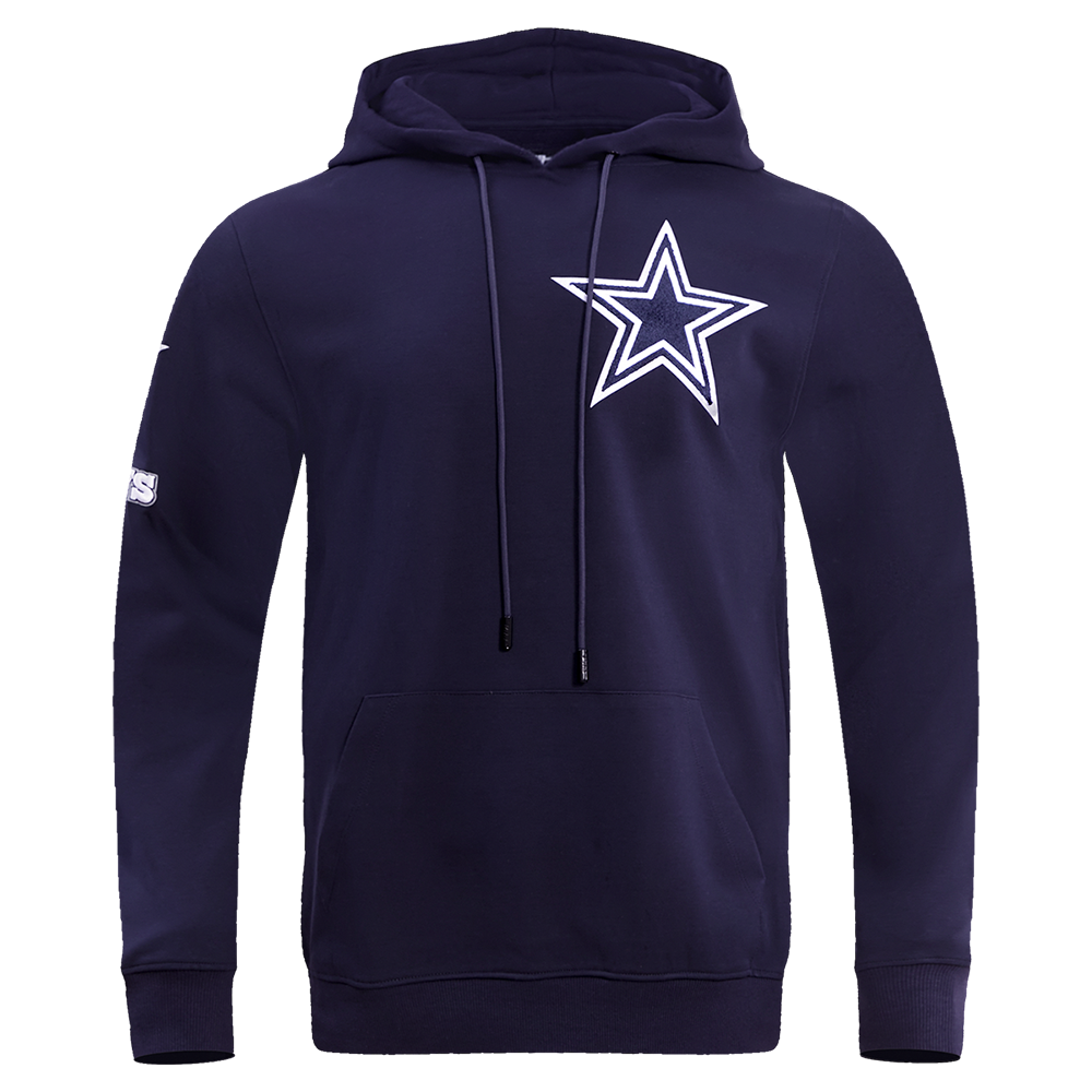 NFL DALLAS COWBOYS CLASSIC CHENILLE CHANDAIL À CAPUCHON POUR HOMME (MARINE MINUIT)