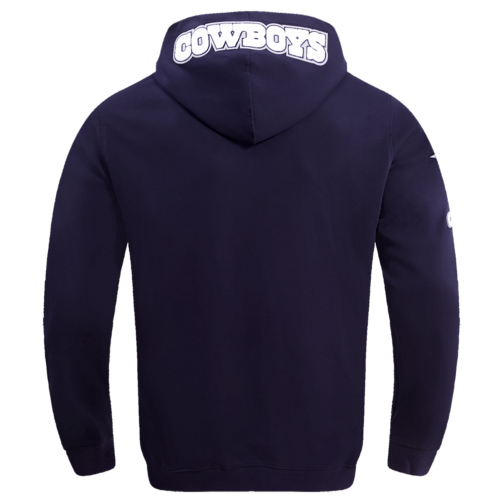 NFL DALLAS COWBOYS CLASSIC CHENILLE CHANDAIL À CAPUCHON POUR HOMME (MARINE MINUIT)