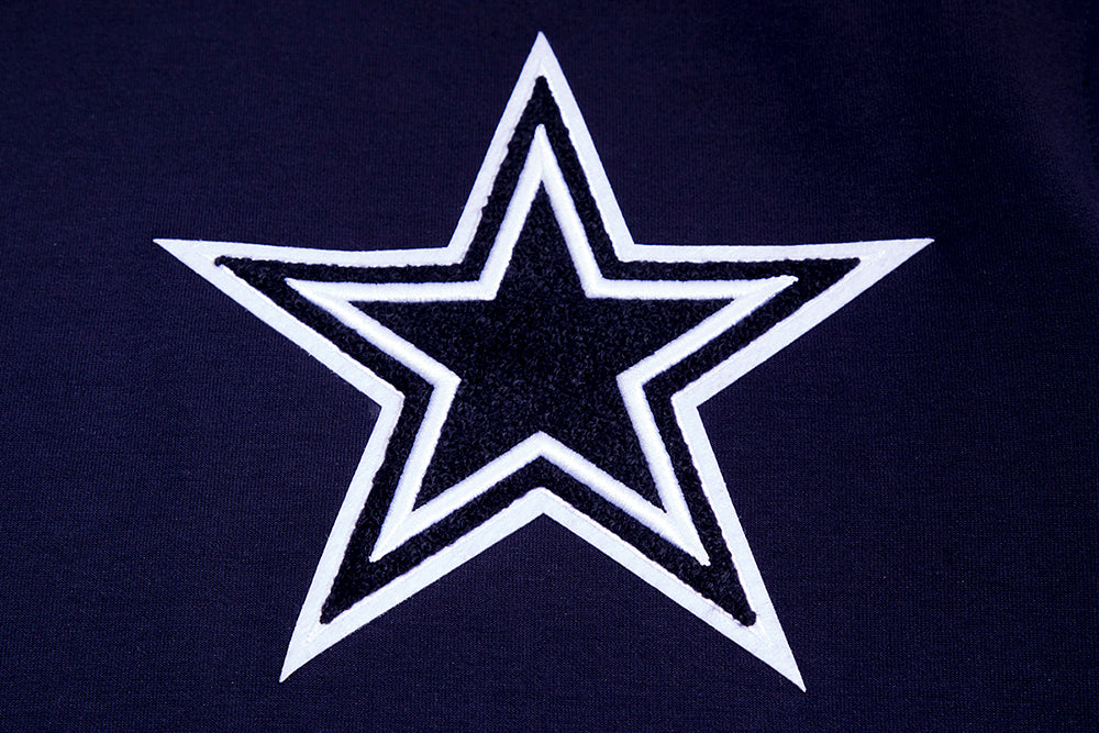 NFL DALLAS COWBOYS CLASSIC CHENILLE CHANDAIL À CAPUCHON POUR HOMME (MARINE MINUIT)