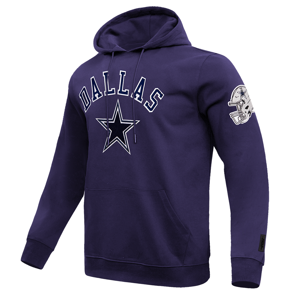 NFL DALLAS COWBOYS CLASSIC BRISTLE MEN'S PULLOVER HOODIE (MIDNIGHT NAVY)