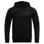 NFL DALLAS COWBOYS TRIPLE BLACK MEN'S PULLOVER HOODIE (BLACK)