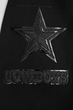 NFL DALLAS COWBOYS TRIPLE BLACK MEN'S PULLOVER HOODIE (BLACK)