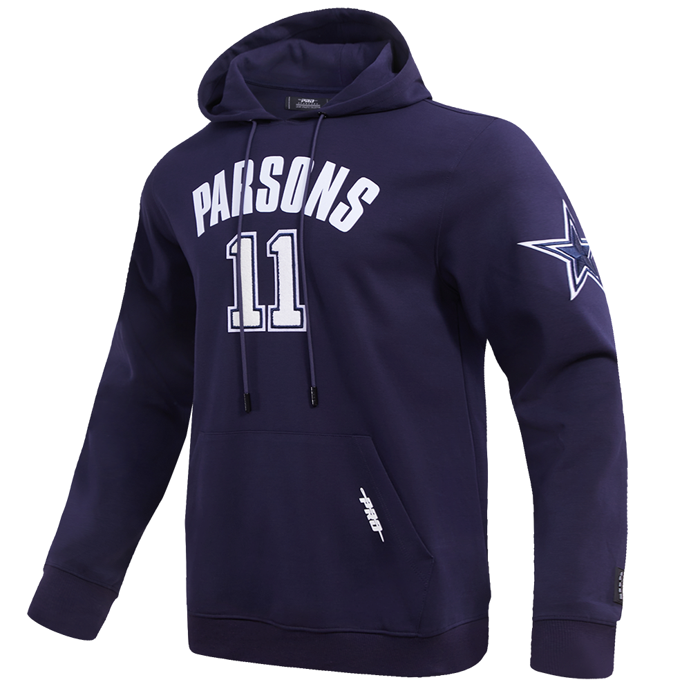 NFL DALLAS COWBOYS MICAH PARSONS #11 CHANDAIL À CAPUCHON POUR HOMME (MARINE MINUIT)