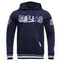 NFL DALLAS COWBOYS CITY RANSOM CHANDAIL À CAPUCHON EN MOLLETON CÔTELÉ POUR HOMME (MARINE MINUIT)
