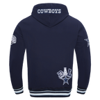NFL DALLAS COWBOYS CITY RANSOM CHANDAIL À CAPUCHON EN MOLLETON CÔTELÉ POUR HOMME (MARINE MINUIT)