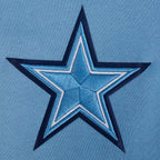 NFL DALLAS COWBOYS COUNTRY CLUB CHANDAIL À COL ROND EN MOLLETON À ÉPAULES TOMBANTES POUR HOMME (BLEU ACIER)