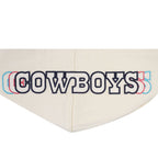 NFL DALLAS COWBOYS ECHO LOGO MEN'S FLEECE PULLOVER HOODIE (EGGSHELL)