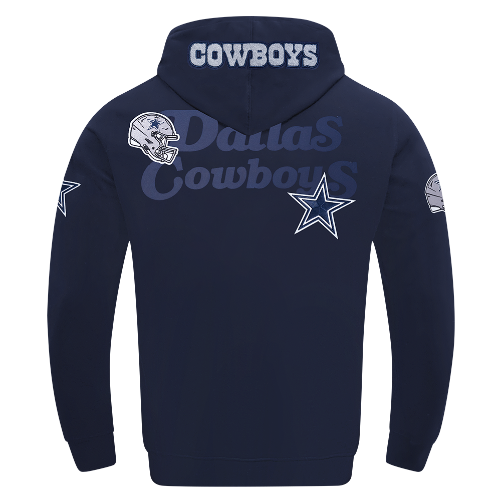 NFL DALLAS COWBOYS SOUVENIR CHANDAIL À CAPUCHON EN MOLLETON POUR HOMME (MARINE MINUIT)