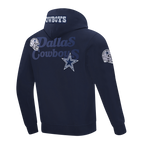 NFL DALLAS COWBOYS SOUVENIR CHANDAIL À CAPUCHON EN MOLLETON POUR HOMME (MARINE MINUIT)