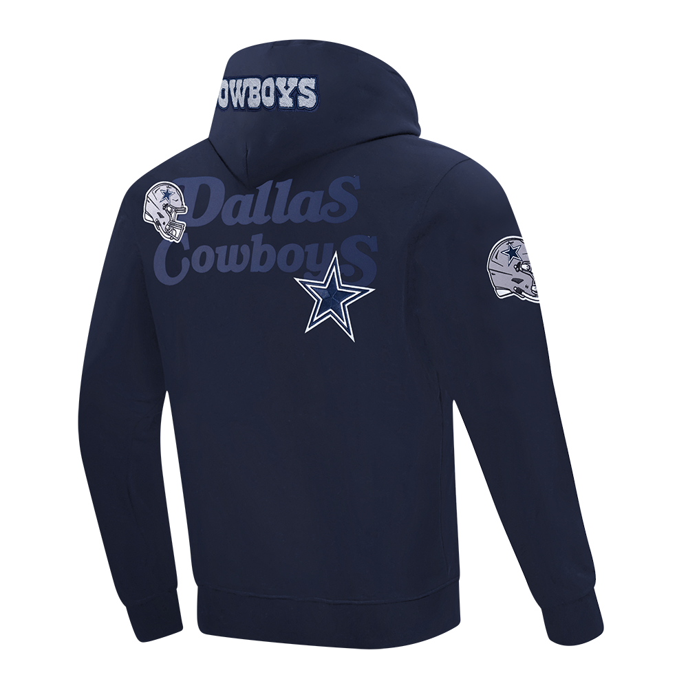 NFL DALLAS COWBOYS SOUVENIR CHANDAIL À CAPUCHON EN MOLLETON POUR HOMME (MARINE MINUIT)