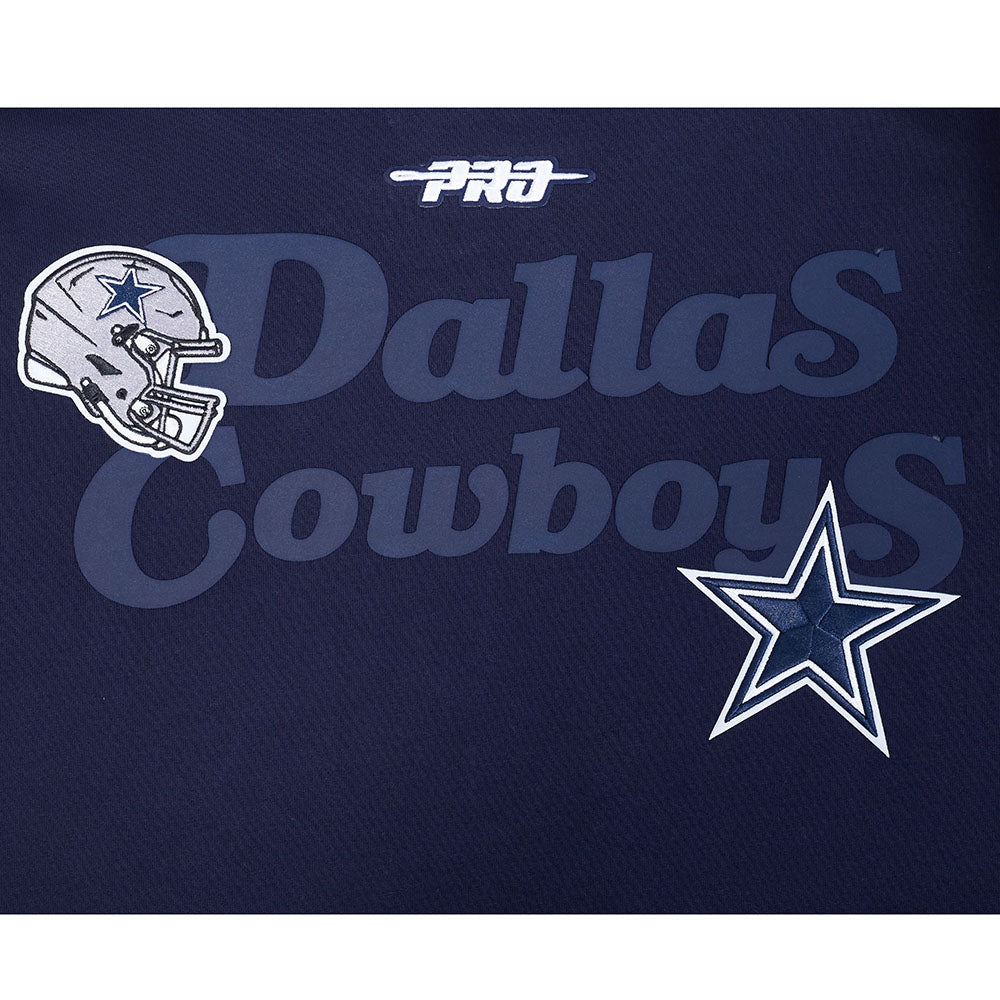 NFL DALLAS COWBOYS SOUVENIR CHANDAIL À CAPUCHON EN MOLLETON POUR HOMME (MARINE MINUIT)