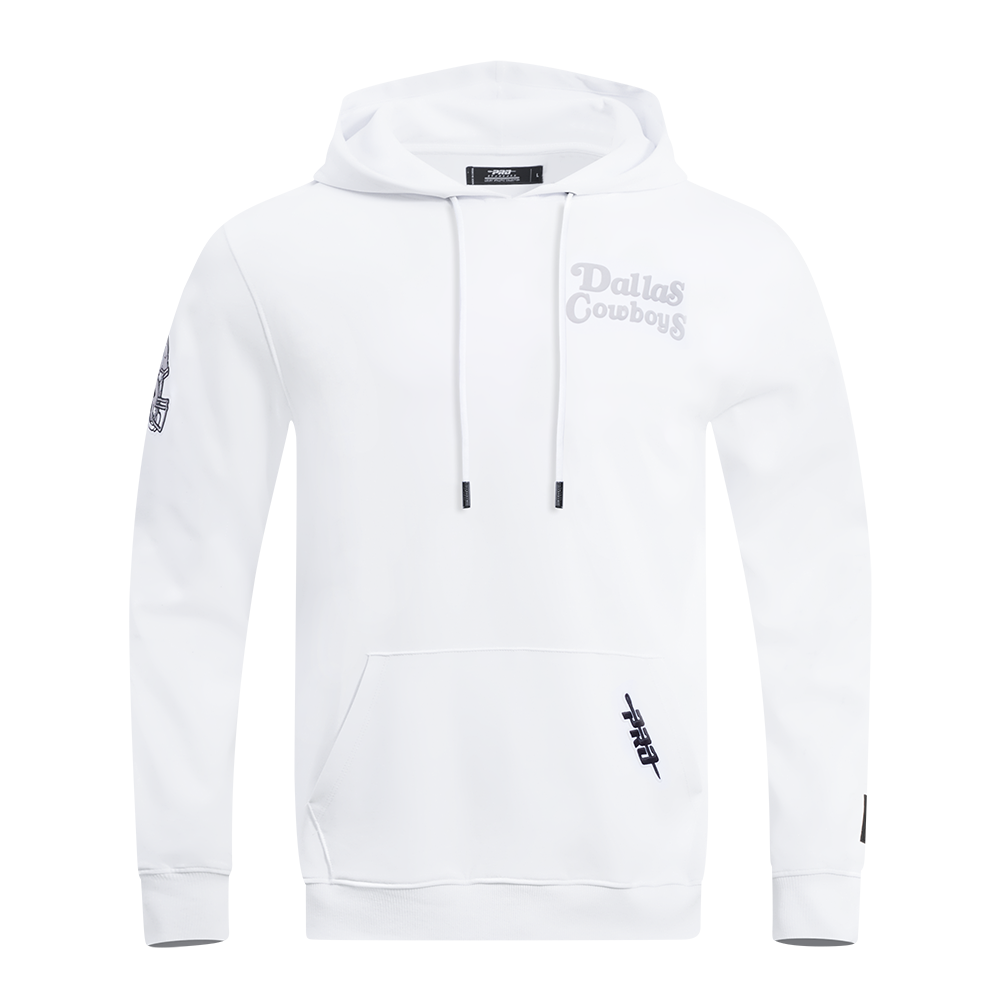 NFL DALLAS COWBOYS SOUVENIR CHANDAIL À CAPUCHON EN MOLLETON POUR HOMME (BLANC)