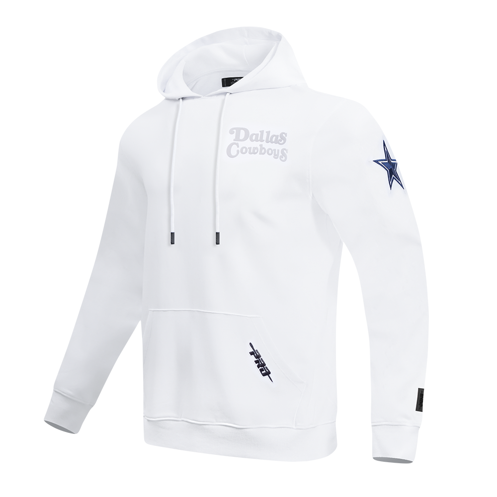 NFL DALLAS COWBOYS SOUVENIR CHANDAIL À CAPUCHON EN MOLLETON POUR HOMME (BLANC)
