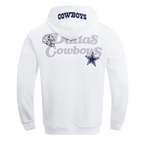 NFL DALLAS COWBOYS SOUVENIR CHANDAIL À CAPUCHON EN MOLLETON POUR HOMME (BLANC)