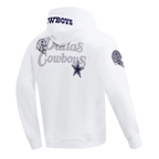 NFL DALLAS COWBOYS SOUVENIR CHANDAIL À CAPUCHON EN MOLLETON POUR HOMME (BLANC)